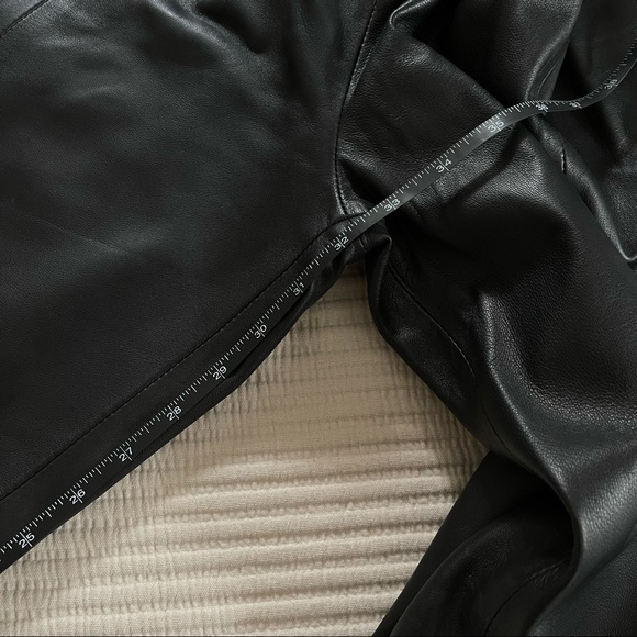 Veda Bess Black Leather Trousers - Picture 7 of 9